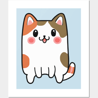 kawaii cat cute tabby Posters and Art